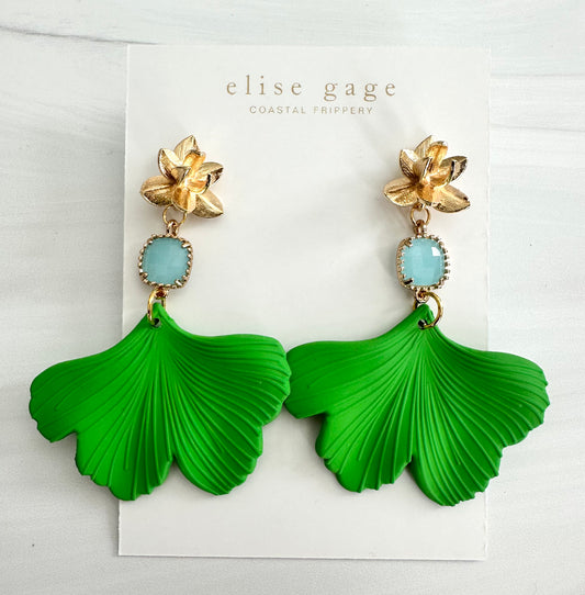 Kelly Green Ginkgo Drops