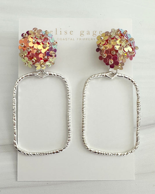 Rose Sequin Frame Drops